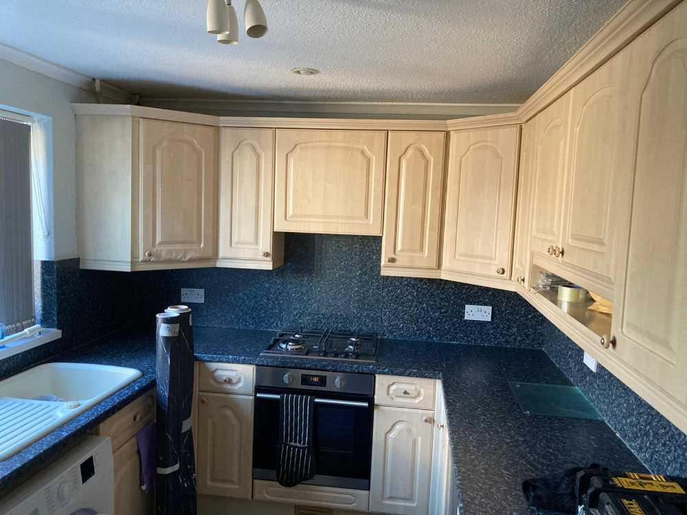 Kitchen Countertop Wrapping in