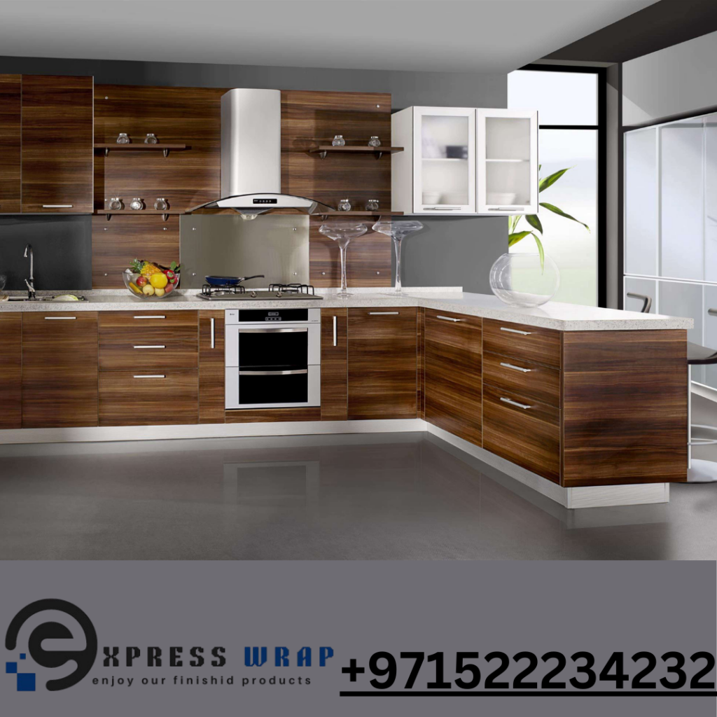 Professional Kitchen Furniture Vinyl Wrapping